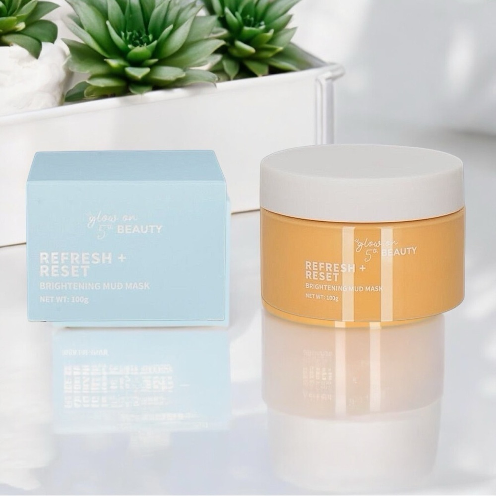 Glow on 5th Beauty Brightening Mud Mask Refresh + Reset for All Skin Types